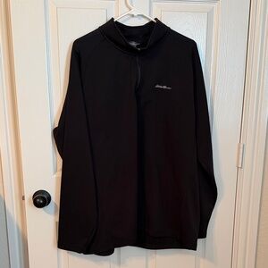 Eddie Bauer Black Quarter-Zip Pullover
